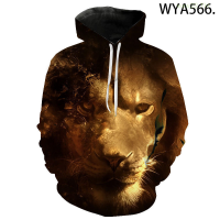 New New Fashion Casual Animal Series Lion Men Women Children Hoodies 3D Printed Pullover Long Sleeve Sweatshirts Boy Girl Kids Cooltrend