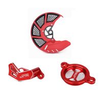 For HONDA CRF450R CRF450RX CRF 450R 450RX 450 R X 2017 Motorcycle Accessories Brake Disc Guard Caliper Guard Oil Filter Cover