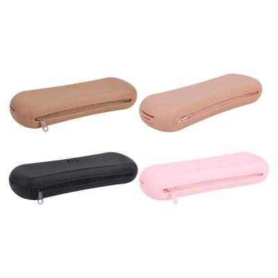 Small Makeup Brush Bag Dustproof Waterproof Brush Silicone Holder Small Zippered Brush Pouch for Beach Gym Hotel Outdoor Storage Bag for Holiday Gift steady