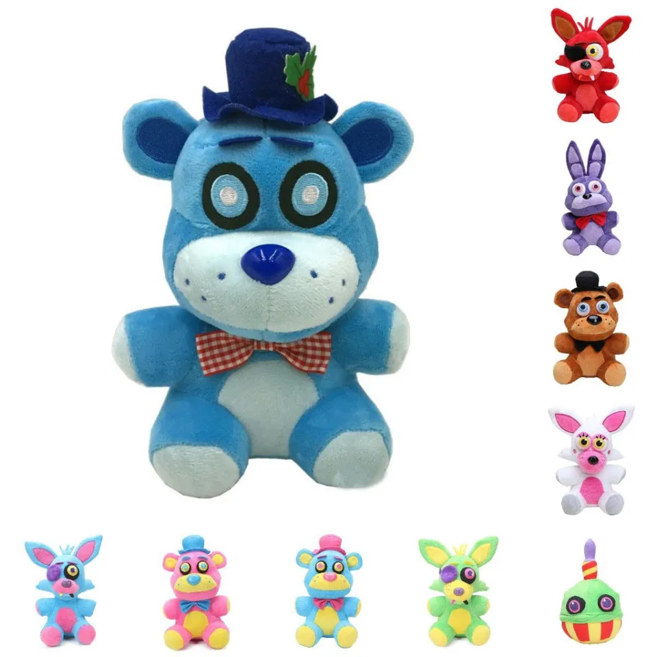 Ready Stock】✌ஐNew 25cm FNAF Nightmare Freddy Bear Foxy Bonnie Plush Toys Five  Nights at Freddy's To