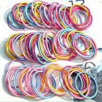 XJ-Mixed Colors 100pcs Baby Girl Kids Tiny Hair Bands Elastic Ties tail Holder