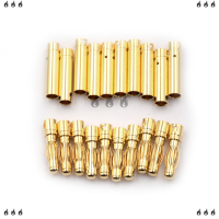 ??? 10คู่4.0mm 4mm RC Battery Gold-Plated bullet Connector Banana Plug