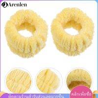 Arenlen【Hot Sale】 2PCS ใบหน้าการล้างข้อมือสายรัดข้อมือผ้าสักหลาดสปาข้อมือสปา