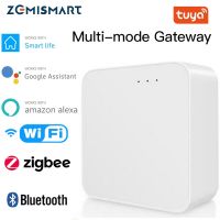 ZEMISMART Tuya Sig บ้านอัจฉริยะ WiFi บลูทูธ,บริดจ์ไร้สายสีน้ำเงินควบคุมด้วยรีโมทคอนโทรล Tuya Zigbee Hub Tuya Zigbee + ฮับบลูทูธ USB ฮับบลูทูธเลือกได้