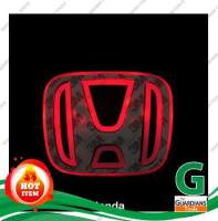 LOGO LED HONDA RED  โลโก้ยี่ห้อรถยนต์  (ไฟ LED แสงสีแดง) ติดกระจังหน้าหรือฝากระโปรง