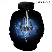 New Skyrim 3D Printed Hoodies Long Sleeve Men Women Children Fashion Pullover Sweatshirts Streetwear Boy Girl Kids Casual Clothestrend