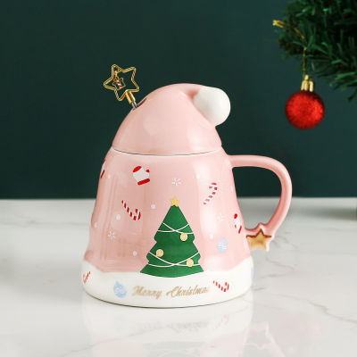 Creativity Christmas Ceramic Tea Mugs 450 Ml Funny Travel Coffee Mug cute Gingerbread Man Water Cup Girls Boys Friends Gifts