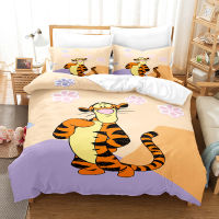 2ชิ้น/3ชิ้นพูห์หมี CollectionTiggers การ์ตูนอะนิเมะผ้าห่มปกชุดเครื่องนอนเตียงผ้านวมครอบคลุมแผ่นปลอกหมอน