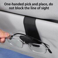 Car Sunglass Holder Elastic Band Anti-falling Store Cards Stable Eyeglass Hanger Clip Glasses Hanger Car Supplies