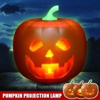 Halloween Pumpkin Toy Sound-Activated With Built-in Speaker LED Light Projector Festival Bar Home Party Decor Halloween Ornament