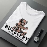 [มาใหม่ล่าสุด] Burberrysเสื้อยืดเบอเบอร์รี่ดั้งเดิมสำหรับผู้ชาย,เสื้อยืดพิมพ์ลายหมีคลาสสิกอเนกประสงค์เสื้อยืดกีฬาแขนแขนสั้นคอกลมลำลอง