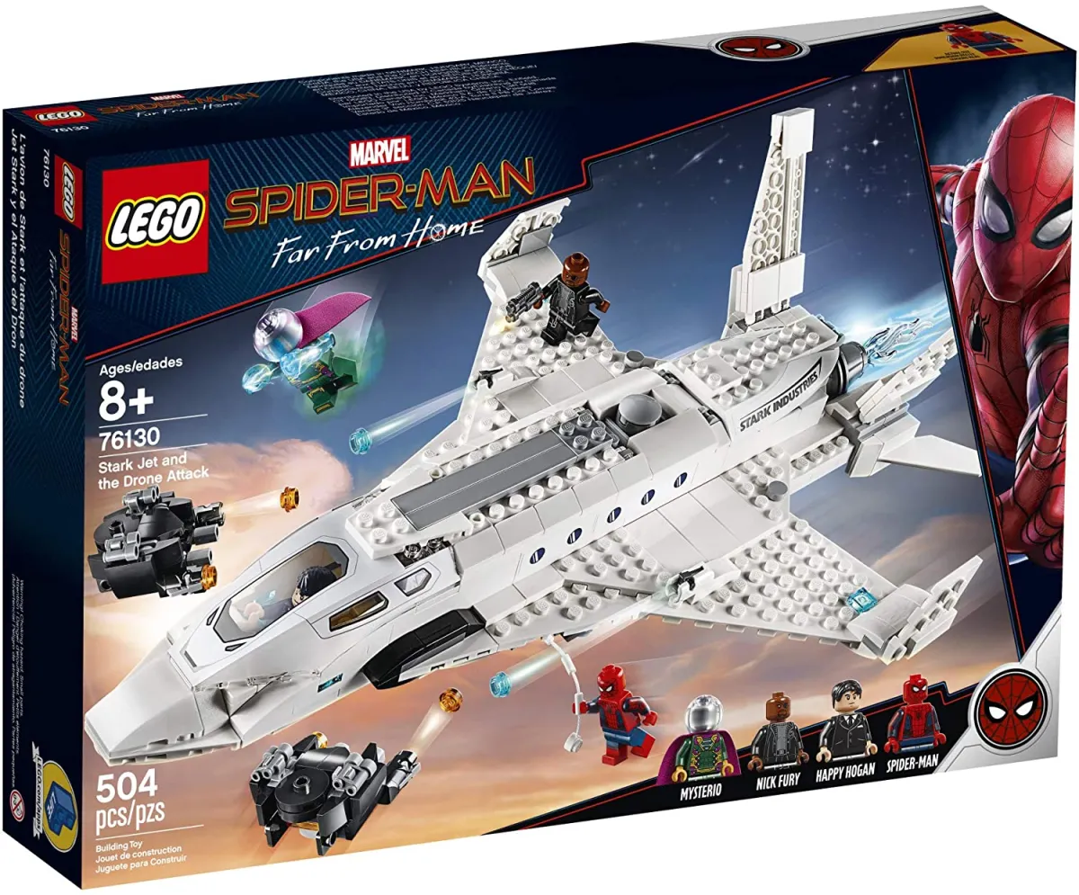 From Denmark】LEGO Marvel Spider-Man far from home: Stark jets and attack  drones 76130 buildings (504 pieces) guaranteed genuine From Denmark |  