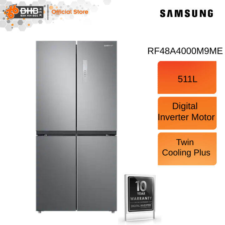 Samsung RF48A4000M9/ME 511L French Door Refrigerator with Twin Cooling