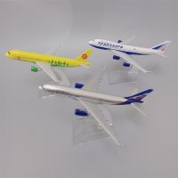 Lega Di Metallo Air N Transaero Airo Airs Boeing 747 B747 Moo Di Aereo Tra Le Vie Aero Di Aero โมเดลเครื่องบิน Regali Per Bambini 16Cm