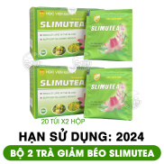 HCMBộ 2 Trà giảm cân giảm béo Slimutea Học Viện Quân Y 20 túi x2