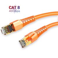 【CW】 Cat8 Ethernet Cable SSTP Super Speed 40Gbps 2000MHz RJ45 Network Cord for Modem Router 45