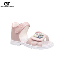 GT Kids Summer Open-Toe Orthopedic Sandals Childrens Flower Beach Shoes With Hook-Loop Girls Flat Sandal with Arch Support