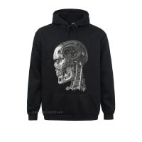 Mens New Terminator Sportswear Rock Men Black Harajuku Hoodies Cotton Retro Robot Men Jacket Plus Size Size XS-4XL