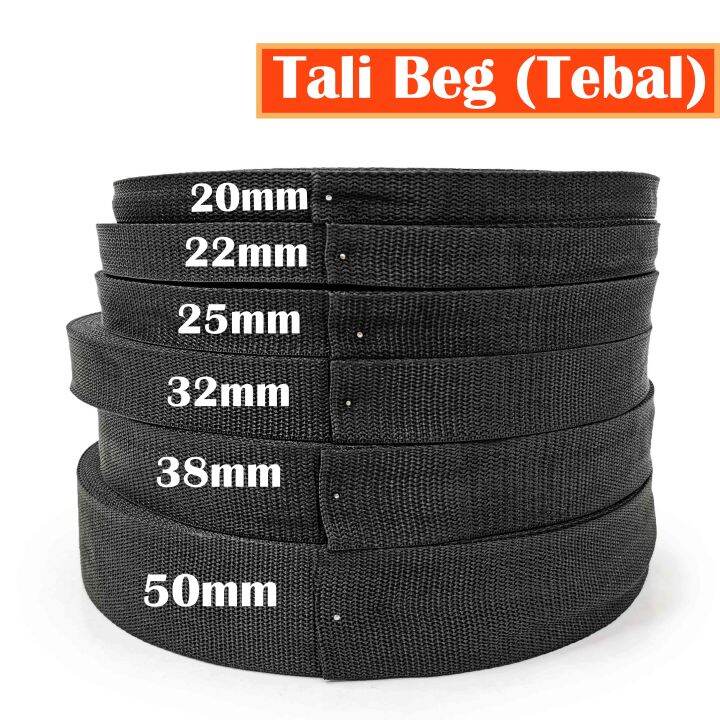 (Roll) Tali Beg Tebal PP Webbing Strap Tape 20mm, 22mm, 25mm, 32mm ...