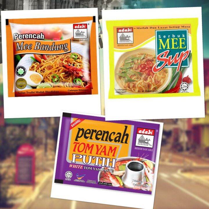 Adabi Perencah Mee Bandung Serbuk Mee Sup Tom Yam Putih Adabi Lazada