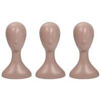 3X Lady High Plastic Head Wig Head Female Model Head Natural