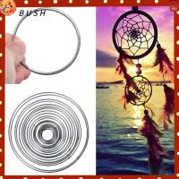 BUSH เครื่องประดับ โลหะ กลม Dreamcatcher Hoop หัตถกรรม แหวนจับฝัน DIY