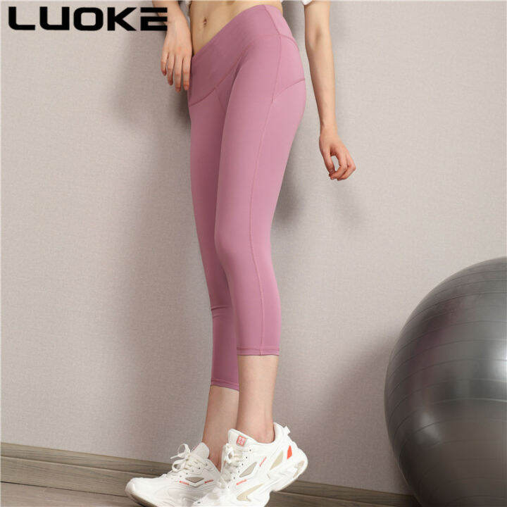 luokeใหญ่ขนาด100kgคร็อปแพนท์สุภาพสตรีกางเกงกีฬาขายาวleggingผู้หญิงขนาดพิเศษกีฬาชุดชั้นในผู้หญิง