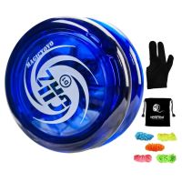 Jiu YO Yoyo ตอบสนองได้ D1 GHZ ลูกดิ่งลูกข่างมหัศจรรย์แบบมืออาชีพสำหรับเด็กมือใหม่พร้อมเชือกโยโย่ + ถุงมือ + ถุงโยโย่