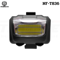 ไฟหน้าจักรยานสีขาว COB NF-T836 ใช้ถ่าน 3A 3 ก้อน