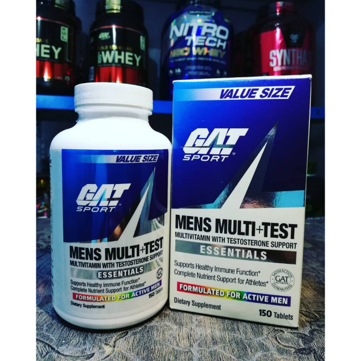 gat-mens-multi-test-60-150เม็ด-วิตามินรวมผู้ชาย-วิตามินรวม-บำรุงร่างกาย-เพิ่มกล้าม-ออกกำลังกาย-ฮอร์โมนเพศชาย