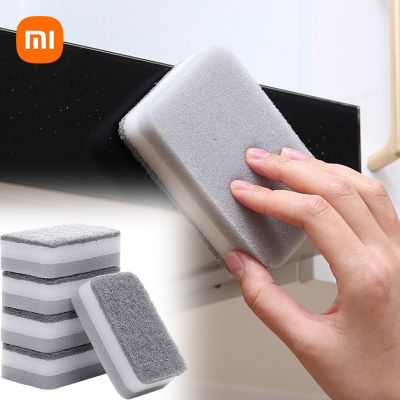 hotx 【cw】 XIAOMI Washing Sponges Double-sided High-quality Remove Grease Plates Dish Cleaning Household Accessory