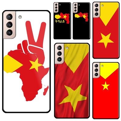 Tigray Flag Phone Case For Samsung Galaxy S21 S22 Ultra Note 20 S8 S9 S10 Note 10 Plus S20 FE Fundas Electrical Connectors