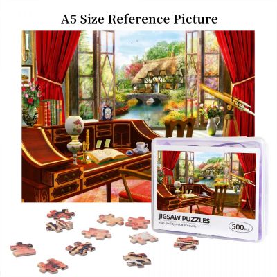 Study View Wooden Jigsaw Puzzle 500 Pieces Educational Toy Painting Art Decor Decompression toys 500pcs