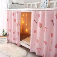 【LZ】○  Fashion Cartoon Print Student Dormitory Blackout Bed Curtain Home Bunk Bed Mosquito Protection Cloth Dorm Decor Bed Canopy Tent