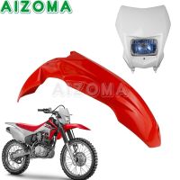 หน้ากากป้องกันไฟหน้าสำหรับฮอนด้า CRF150F CRF230F ทางวิบาก CRF250 CRF450 Enduro MX หน้ากากแฟริ่ง230F 150F 450F