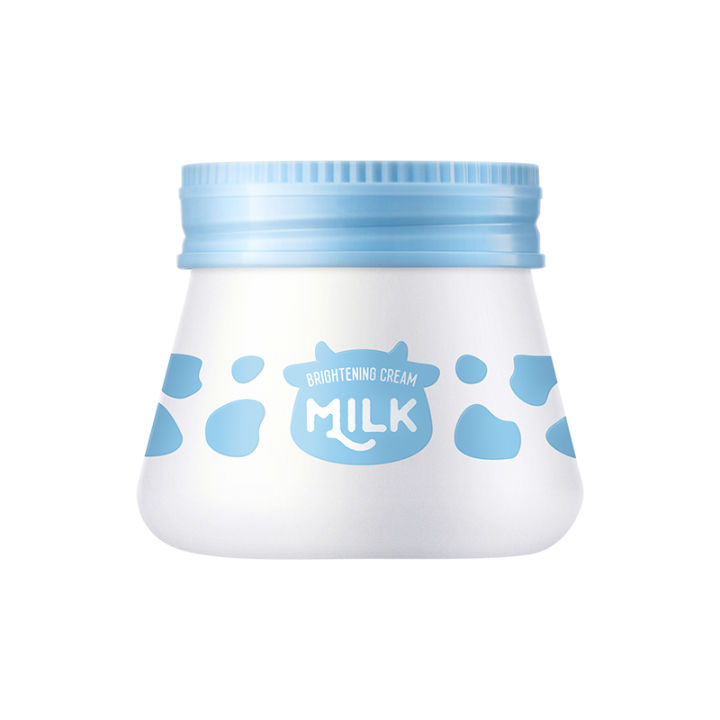 laikou-fda-มิลค์-ไบร์ทเทนนิ่ง-เฟส-ครีม-ไวท์เทนนิ่ง-นูริชชิ่ง-มอยเจอร์ไรเซอร์-ปรับสีผิวให้กระจ่างใส-55g