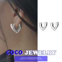 ต่างหูรูป COCOJEWELRY แฟชั่นใหม่2023ดีไซน์กะทัดรัดและทันสมัยต่างหูต่างหูเงิน925ไฮเอนด์