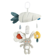 ASTELLA Plush Musical Bell Crib Hanging Toy Adorable Baby Crib Toy with Bb