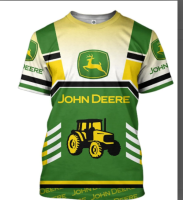 John Deere Racing Team 3D T-Shirt Summer Fashion Men Oversized Tee Shirts Short Sleeve Children Clothing 01