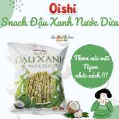ĂN VẶT TUỔI THƠCOMBO 10 Gói x 16gBánh Snack Bim Bim Đậu Xanh Nước Dừa Oishi