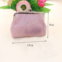 ✤☌ Fabric Purse Women Cotton Hasp Coin Purse Ladies Wallet Short Card Holder Retro Clip Makeup Bag Female 4-Inch Clip Bag