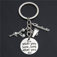 1pc Cheerleader Keychain Cheer Team Charms Keyring Teenager Gift Keychains&amp;lanyards Dropshipping Cheer Jewelry E2034