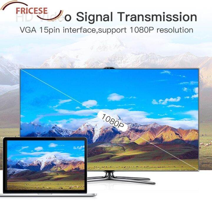 อะแดปเตอร์-fricese-hdmi-compatible-female-to-vga-male-พร้อมสายสัญญาณเสียงรองรับ-1080p