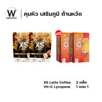 [โปรคุมหิวเสริมภูมิ 4 ชิ้น] WINK WHITE XS LATTE COFFEE เอ็กซ์เอส กาแฟลาเต้ 2 + วิตซี ไลโคปีน Vit-c lycopene 2