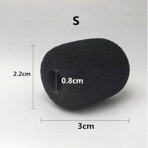 10Pcs Medium Mini Headset Microphone Mic Windscreens Foam Microphone