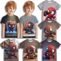 Kids 3-13 Years Old Spider-Man:IntotheSpider-Verse T-Shirt For Kids Short Sleeve  Shirt Boys Fashion T-Shirt