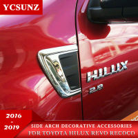 ABS Chrome Accessories Decorative Trim Arch Hood For Toyota Hilux Revo Rocco 2016 2017 2018 2019    hilux SR5