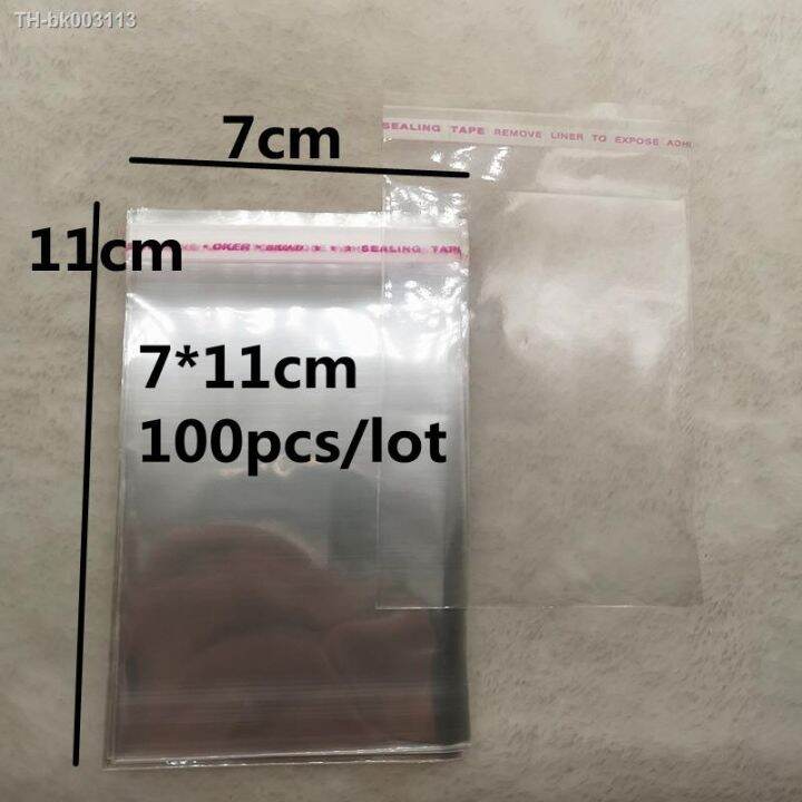 100pcs-7x11cm-resealable-poly-bag-transparent-opp-bag-plastic-bags-self-adhesive-seal-jewellery-making-bag