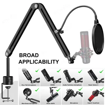  YOUSHARES Mic Boom Arm Compatible with HyperX Quadcast