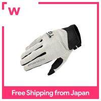 KOMINE Bike Ride Mesh Gloves-อัลเซียไอวอรี่/ดำ M GK-168 974วัสดุตาข่ายฤดูใบไม้ผลิ/ฤดูร้อน